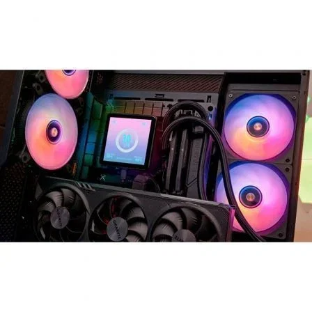 Mars Gaming ML-VISIONPRO240 Refrigeración Líquida AIO 240mm Negro con Pantalla IPS 4' y TDP 500W